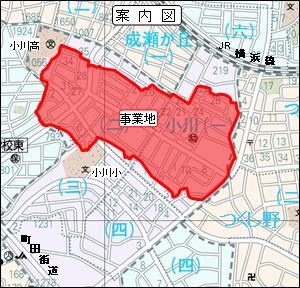 施行地区の案内図