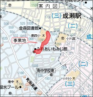 施行地区の案内図