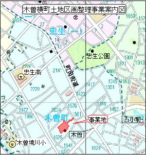 施行地区の案内図