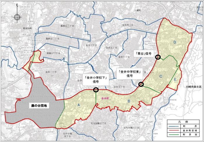 新町区域案図