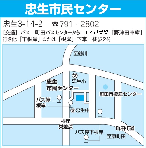 忠生市民センター アクセスマップ 所在地 周辺地図 駐車場等について 町田市ホームページ