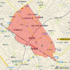 町田市の分析対象エリア