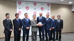 表敬訪問(FC町田ゼルビアJ2リーグ2020シーズン開幕のあいさつ)写真
