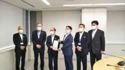 東京都市長会新型コロナウイルス感染急拡大から市民を守るための緊急要望活動の写真