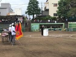 町田市少年野球秋季大会開会式の写真