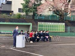 町田市民春季ソフトボール大会開会式の写真