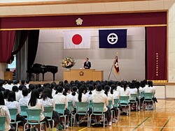 小山田中学校40周年記念式典の写真